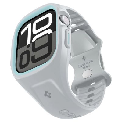 10. Pasek Spigen Liquid Air Pro na Apple Watch 10 46 mm - szary