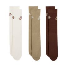 Skarpety Nike NK Nsw Everyday Essential CR kremowe, beżowe, brązowe DX5025 904