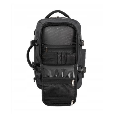 4. Plecak kabinowy torba podróżna do samolotu Puccini Easy Pack Collection 18L Czarny - PM90171-1