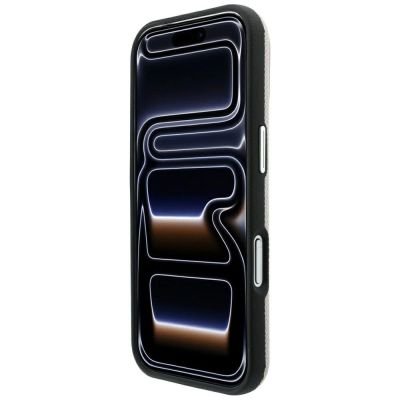 5. Etui Karl Lagerfeld Grained Embossed Ring & Kameo Logo MagSafe na iPhone 18 Pro Max / 17 Pro Max - beżowe