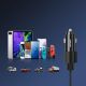 8. Joyroom samochodowa ładowarka 2 x USB z podświetleniem 24W czarny (JR-CL10)