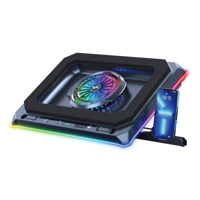 4. CONCEPTRONIC USB-C Laptop-KĂĽhlpad + Handyhalter, 130mm lang