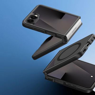 9. Etui Dux Ducis Aimo Mag na Samsung Galaxy Z Flip 8 kompatybilne z MagSafe - czarne