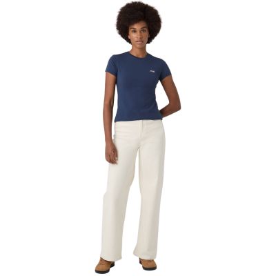 9. Koszulka damska Fila Trivero granatowa FAW1205 50004