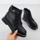 2. Skórzane botki damskie workery czarne Goe SS2N4101