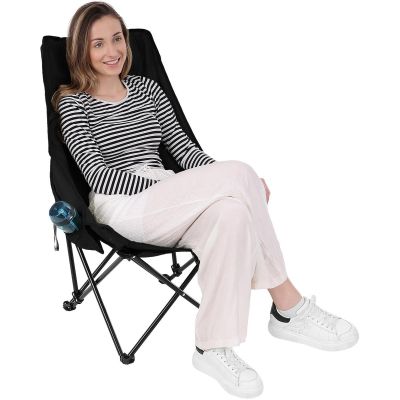 13. KRZESŁO TURYSTYCZNE SKŁADANE 46X46X90CM CZARNE