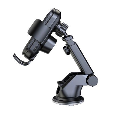 2. Uchwyt Wozinsky WUMID na telefon z ładowarką indukcyjną 15W na deskę rozdzielczą samochodu - czarny