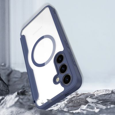 11. Etui Dux Ducis Skin X Pro na Samsung Galaxy S24+ z MagSafe i klapką - niebieskie