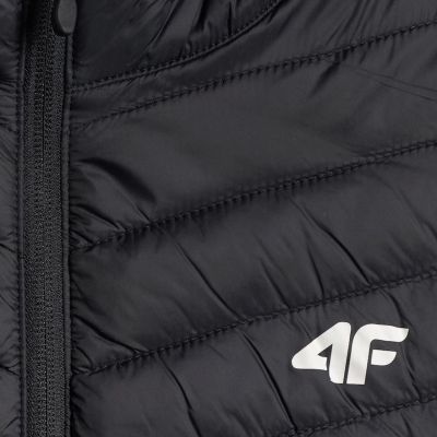6. Kamizelka męska 4F M344 głęboka czerń 4FWSS26TVJAM344 20S