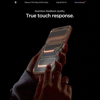 4. Szkło hartowane Spigen Glas.tR EZ Fit na iPhone 16 Pro Max / 17 Pro Max - 2 szt.