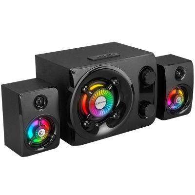 6. RAMPAGE GŁOŚNIKI RMS-G8 GAMINGOWE 25 W BT USB SD FM
