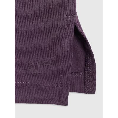 7. T-shirt loose gładki damski 4F 4FRAW25TTSHF3624-50S