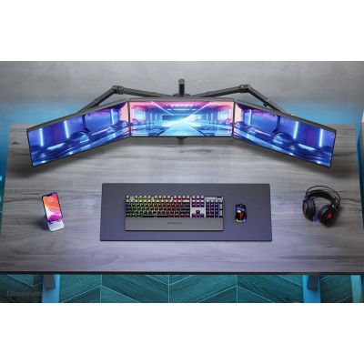 4. Neomounts FPMA-D550D3BLACK uchwyt / stojak do monitorów 68,6 cm (27") Biurko Czarny