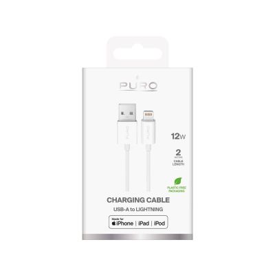 2. Kabel Puro TPE 12W USB-A - Lightning 2m - biały