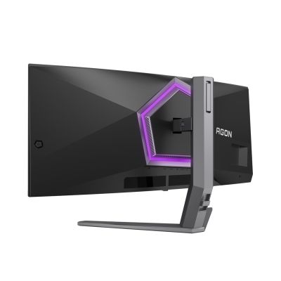 13. AOC AGON PRO AG346UCD monitor komputerowy 86,4 cm (34") 3440 x 1440 px Wide Quad HD QD-OLED Czarny, Szary
