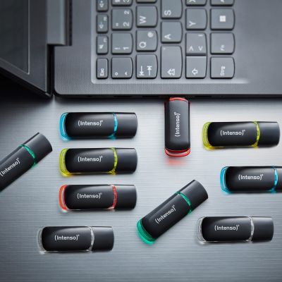 4. Intenso 3511561 pamięć USB 8 GB USB Typu-A 2.0 Czarny, Czerwony, Zielony, Przezroczysty, Żółty, Niebieski