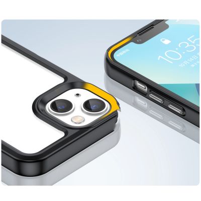 6. Outer Space Case etui iPhone 14 Plus sztywny pokrowiec z żelową ramką czarny