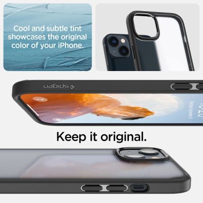 6. Etui Spigen Ultra Hybrid na iPhone 14 Plus - matowo-czarne