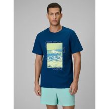 T-shirt regular z nadrukiem męski 4F 4FWSS26TTSHM2783-46S
