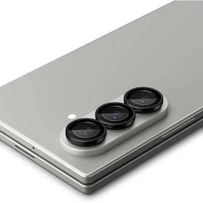 4. Osłona aparatu Spigen Optik Pro HD Glas.TR EZ Fit 2-pack na Samsung Galaxy Z Fold 7 - czarna