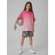 4. T-shirt loose z nadrukiem dziewczęcy 4F 4FJRSS26TTSHF4186-90A