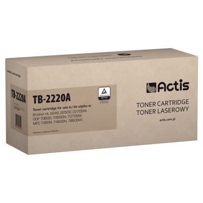 Actis TB-2220A Toner (zamiennik Brother TN-2220, TN2220; Standard; 2600 stron; czarny)