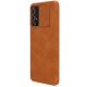 6. Nillkin Qin skórzana kabura etui Samsung Galaxy A73 brązowy
