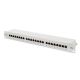 4. Digitus Panel krosowy (patch panel) 19'' 24x RJ45, LSA poziom, kat.5e, ekranowany, 1U, szary, prowadnica kabli