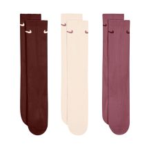 Skarpety Nike Everyday Cushioned Crew 3 pary brązowe, beżowe, różowe SX7664 915