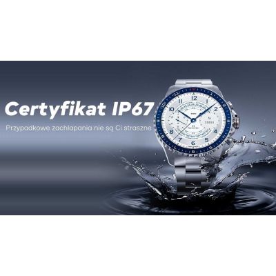 17. Smartwatch Męski GRAVITY GT16-2 Black / Czarna Bransoleta