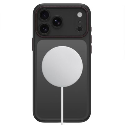 4. Etui Tech-Protect MagCam MagSafe na iPhone 18 Pro / 17 Pro - czarno-czerwone matowe