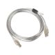2. Kabel Lanberg CA-USBA-12CC-0030-TR (USB 2.0 M - USB 2.0 typu B M; 3m; kolor przeźroczysty)