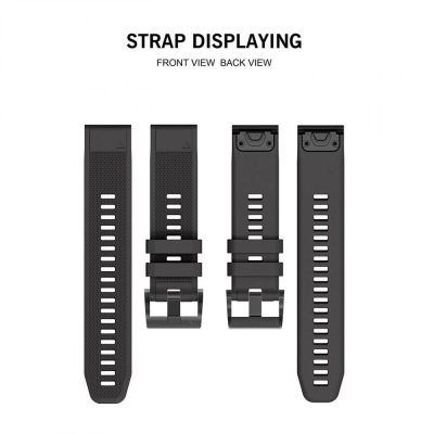 8. Pasek Tech-Protect Smooth na Garmin Fenix 3 / 5X / 3HR / 5X Plus / 6X / 6X Pro / 7X - czarne