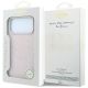 8. Etui Guess Perforated 4G Gold Logo Magsafe na iPhone 17 Pro / 18 Pro - różowe