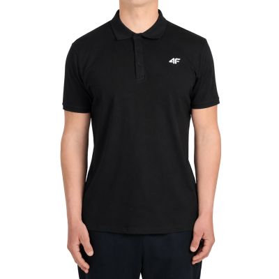 Koszulka męska polo 4F M0770 głęboka czerń 4FWMM00TPTSM0770 20S