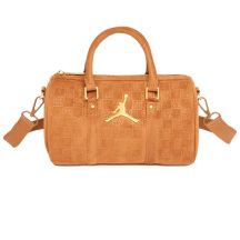 Torebka damska Air Jordan Suede Monogram Mini Duffel 3L Cognac - MA09209-X6X