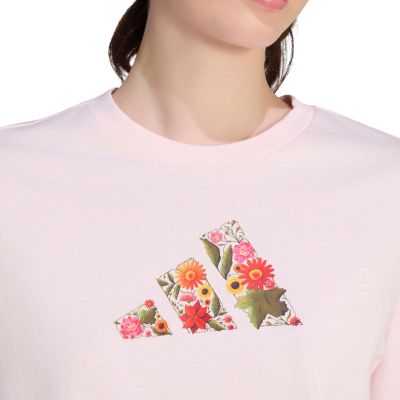 4. Koszulka damska adidas Floral Regular Graphic jasny róż KT2765