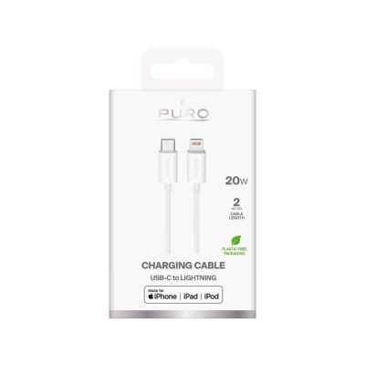 2. Kabel Puro TPE 20W USB-C - Lightning 2m - biały