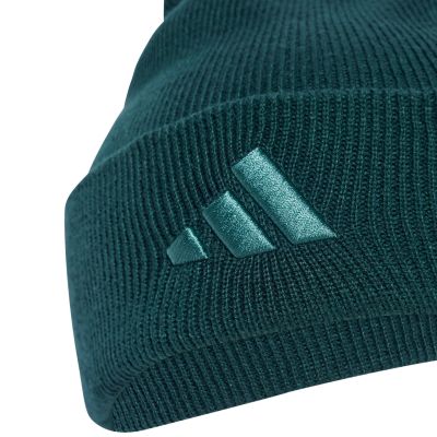 3. Czapka adidas New Logo Beanie Cuff zielona JX5747