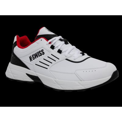 2. Sneakersy K-swiss FARIO LTH WHITE/BLACK/MARS RED-M (04778-122-M)