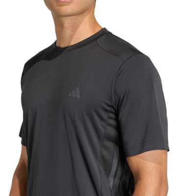 4. Koszulka męska adidas Tech Essentials Workout 3-Stripes czarna KQ7485