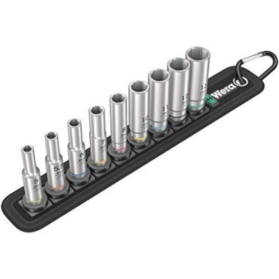 7. Zestaw nasadek udarowych długich 1/4'' 5-13MM, 9CZ.