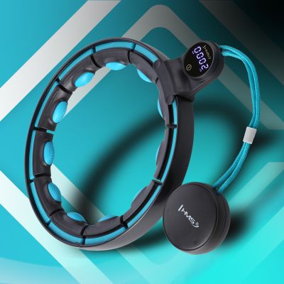 9. HHM17 HULA HOP BLACK/TURQUOISE Z MAGNESAMI I OBCIĄŻNIKIEM + LICZNIK HMS