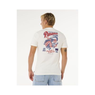 3. Koszulka męska RIP CURL Desti Animals Tee biała