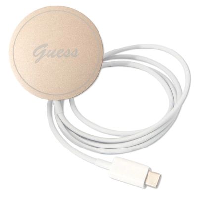 8. Etui Guess Marble MagSafe na iPhone 14 + ładowarka indukcyjna - czarne