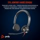 190. Słuchawki Poly Blackwire 3325 Stereo MS Teams Certified USB-C Headset +3.5mm Plug +USB-C/A Adapter 8X222AA