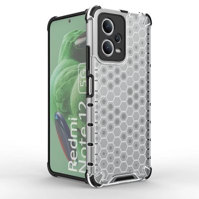 5. Honeycomb etui do Xiaomi Redmi Note 12 5G / Poco X5 5G pancerny hybrydowy pokrowiec czarne