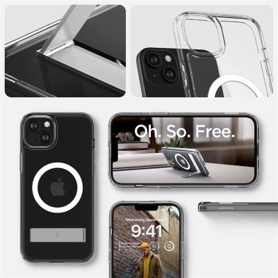 7. Spigen Ultra Hybrid S MagSafe, crystal clear - iPhone 15 Plus