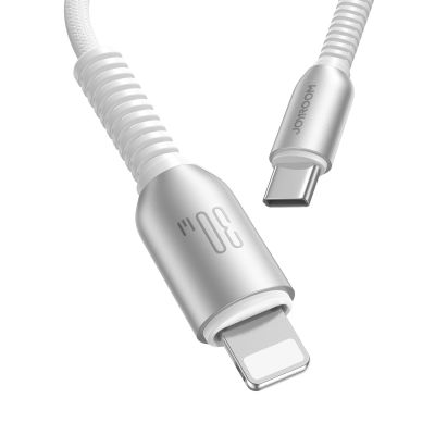 2. Kabel Joyroom S-A51 Cutting-Edge Series 30W USB-C - Lightning 1,2m - jasnoszary