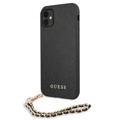 2. Etui Guess Saffiano Chain na iPhone 11 6,1" / Xr - czarne